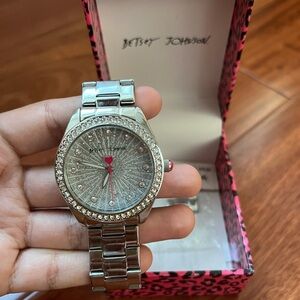 Betsey Johnson silver watch